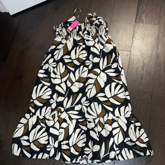 NWT - Tabitha Brown x Target Women's Neutral Botanical Print Maxi Sundress - Picture 2 of 5